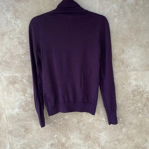 J.Crew Women Sweater Knit Merino Wool Long Sleeve Turtleneck Lightweight Size M - Picture 4 of 8